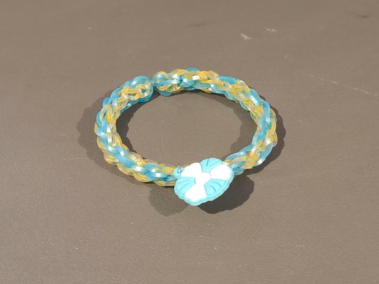 Bracelet élastique et coquillage