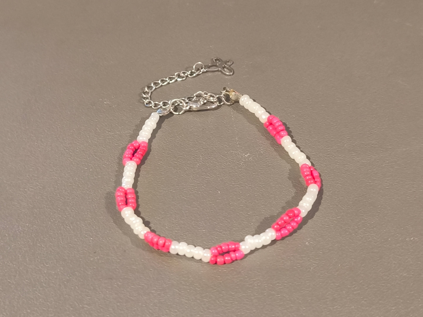 Bracelet blanc et rose