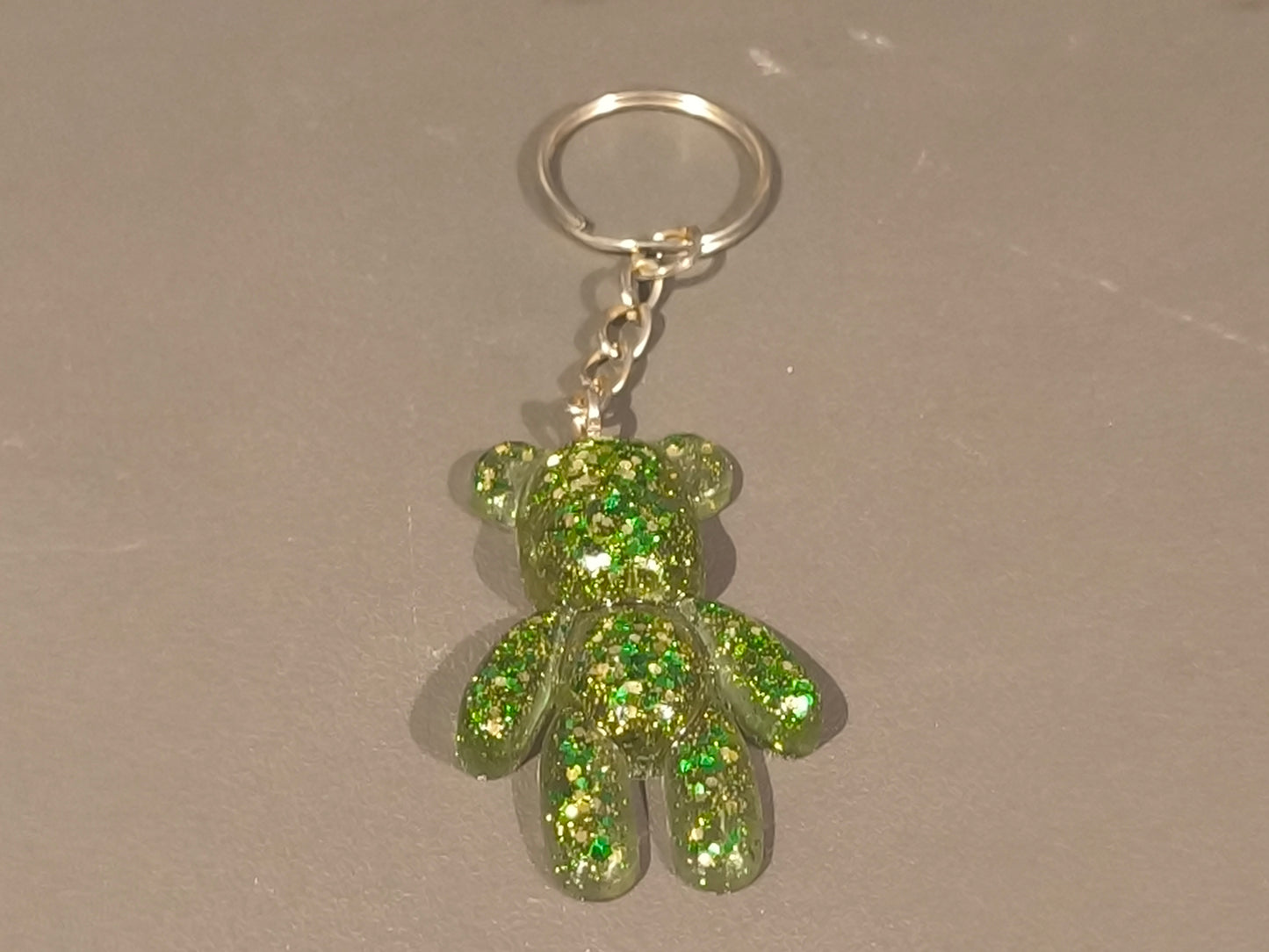 Porte-clés ours vert